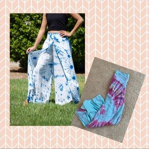 Tie Dye Boho Palazzo Pants